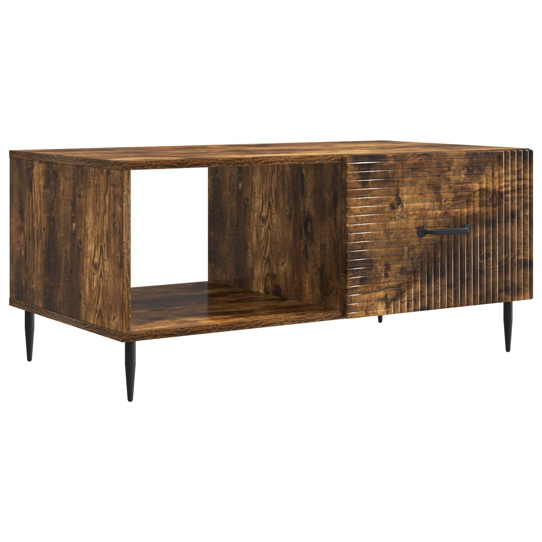 Sofabord Røget eg 90 x 50 x 40 cm Konstrueret træ