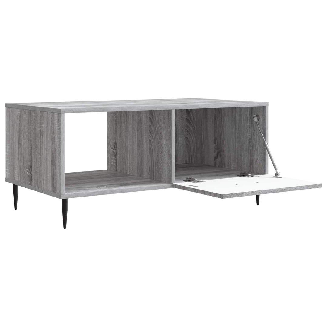 Sofabord Grå sonoma-eg 90 x 50 x 40 cm Konstrueret træ