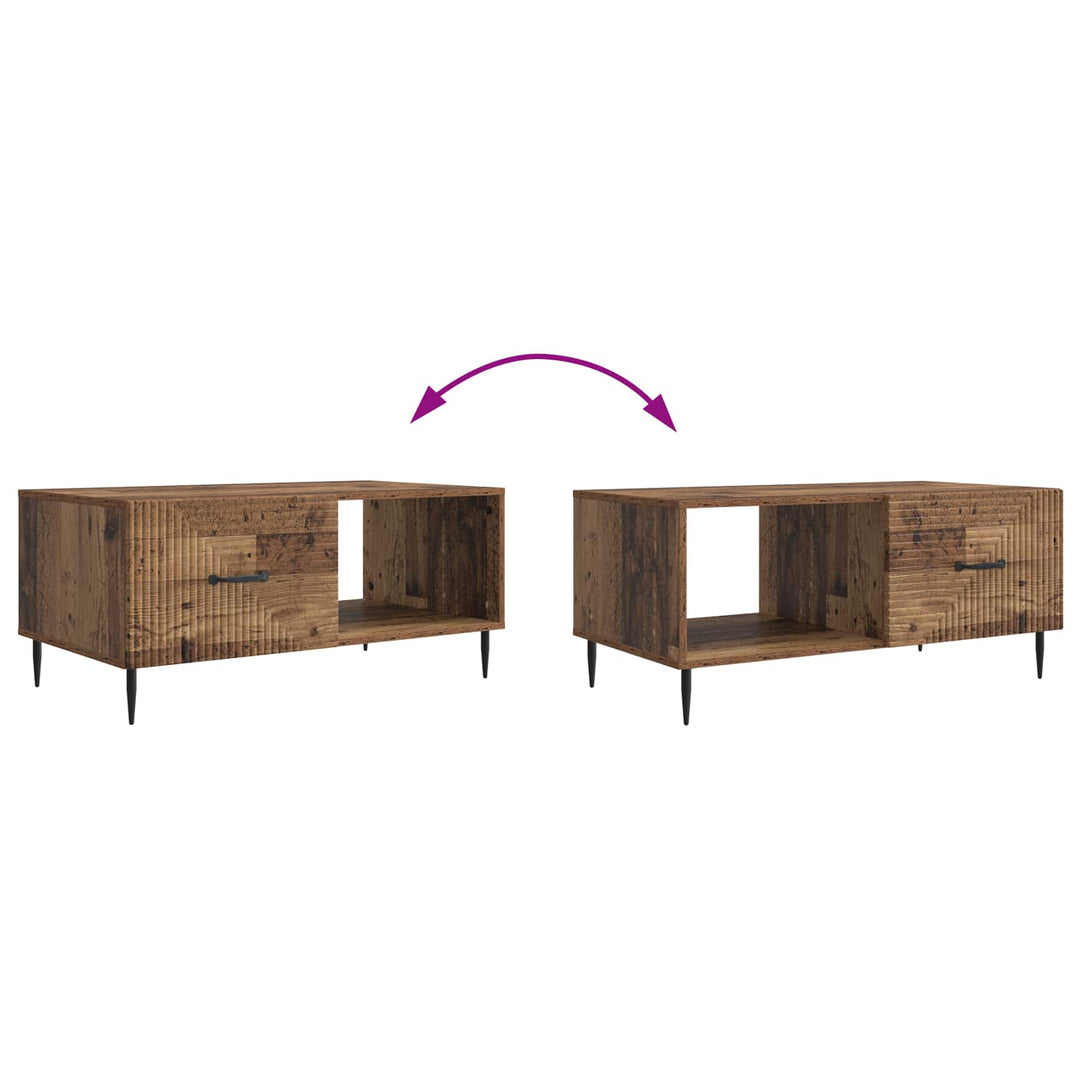 Sofabord Gammelt træ 90 x 50 x 40 cm Konstrueret træ