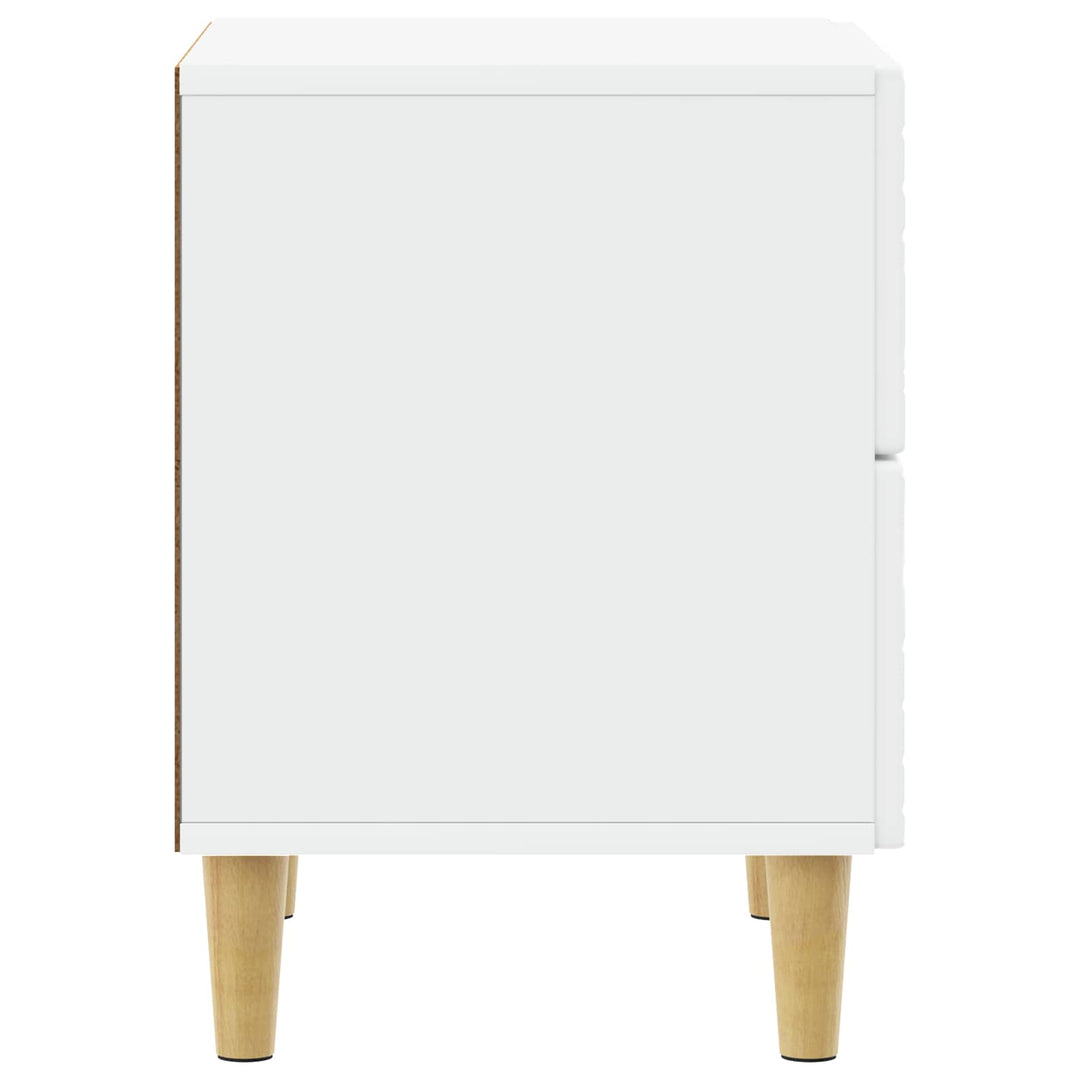 Sengebord Hvid 43 x 34,5 x 48 cm Konstrueret træ