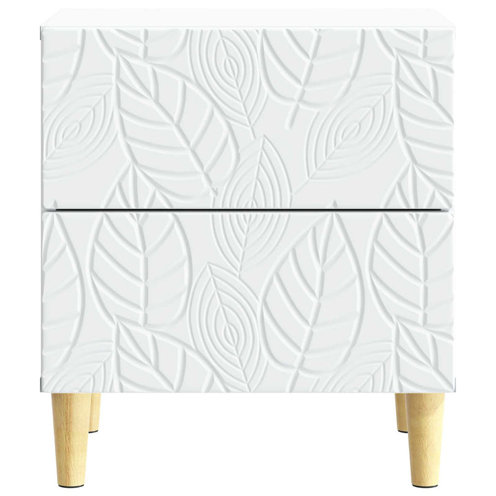 Sengebord 2 pcs Hvid 43 x 34,5 x 48 cm Konstrueret træ