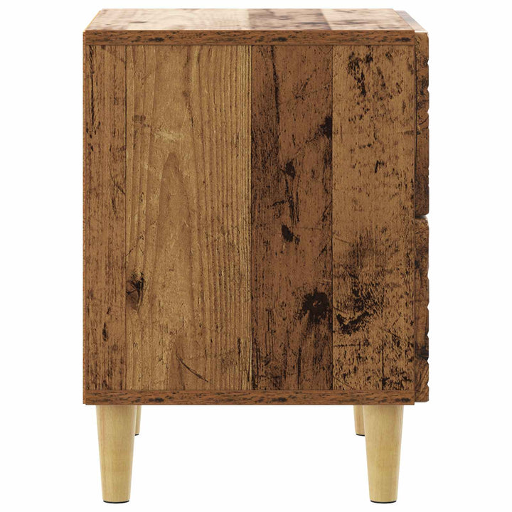Sengebord Gammelt træ 62 x 34,5 x 48 cm Konstrueret træ
