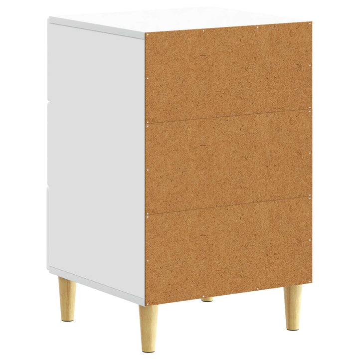 Sengebord Hvid 43 x 39,5 x 66,5 cm Konstrueret træ