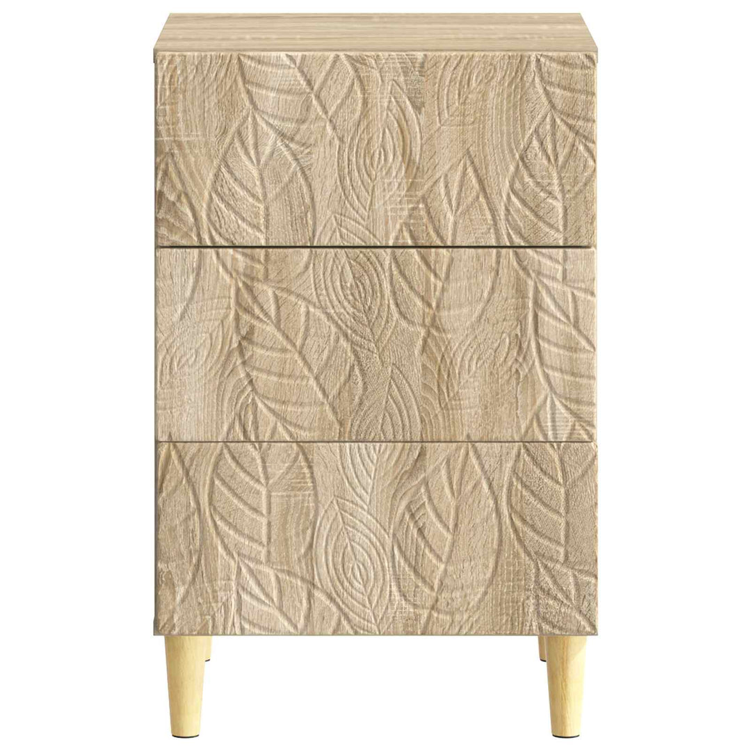 Sengebord Sonoma-eg 43 x 39,5 x 66,5 cm Konstrueret træ