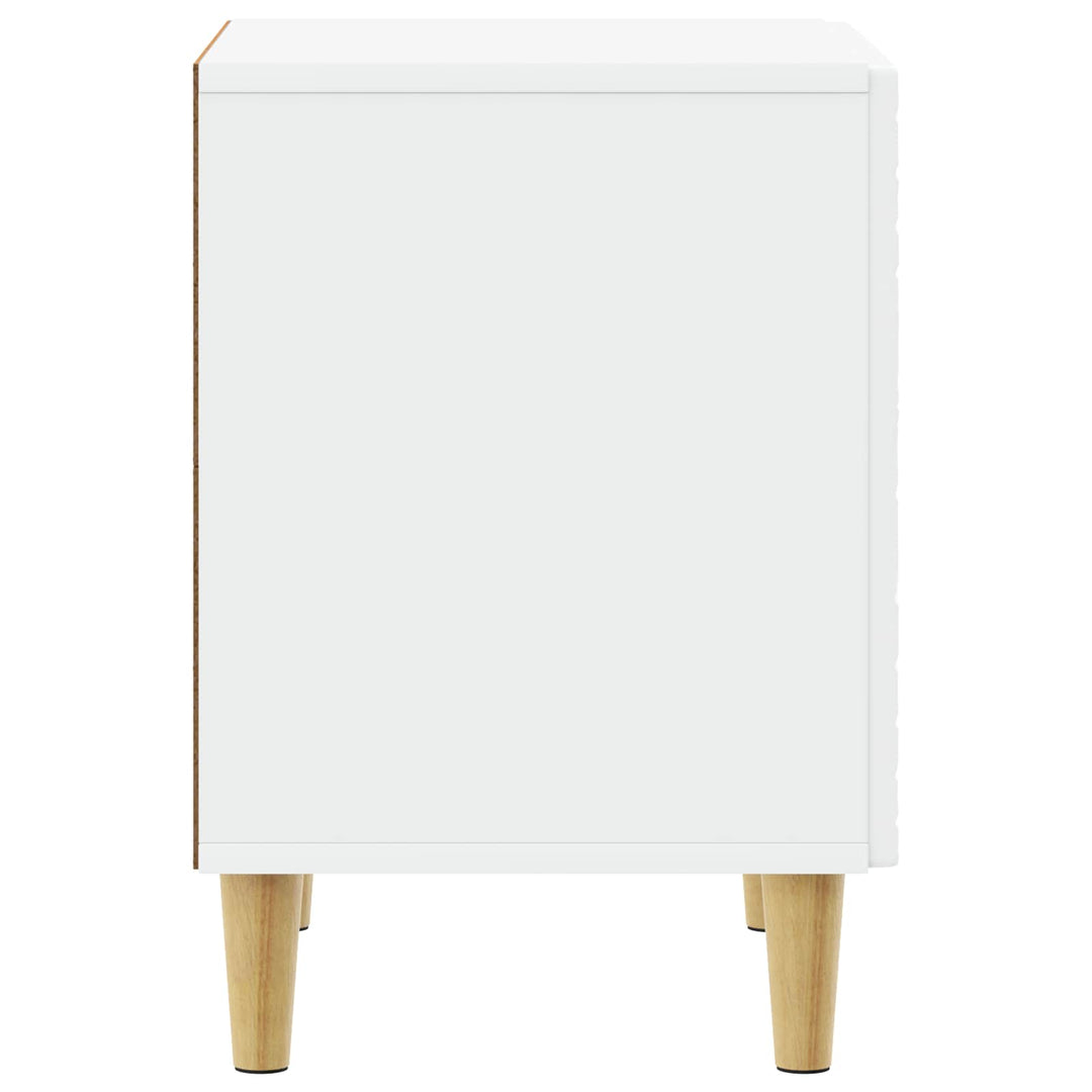 Sengebord 2 pcs Hvid 43 x 34,5 x 50 cm Konstrueret træ