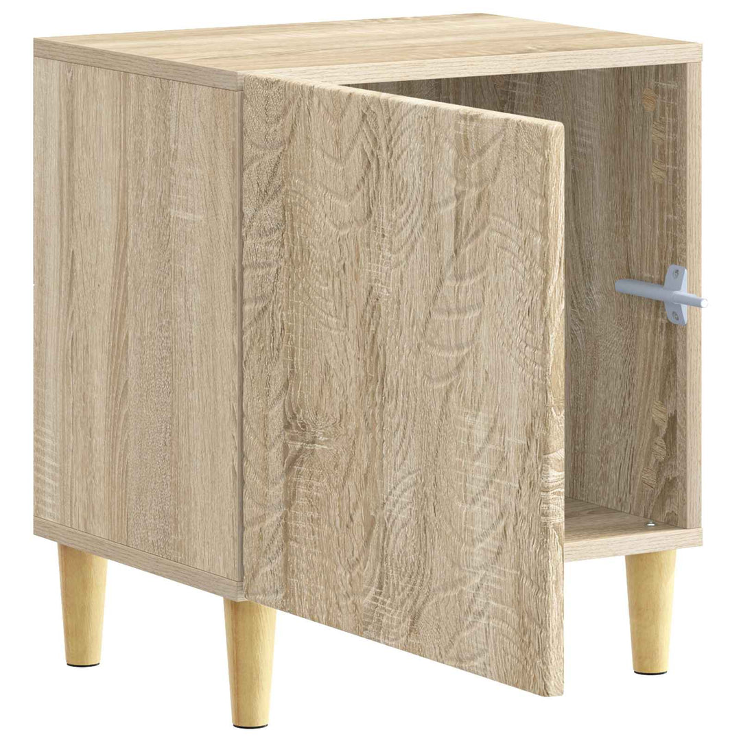 Sengebord Sonoma-eg 43 x 34,5 x 50 cm Konstrueret træ