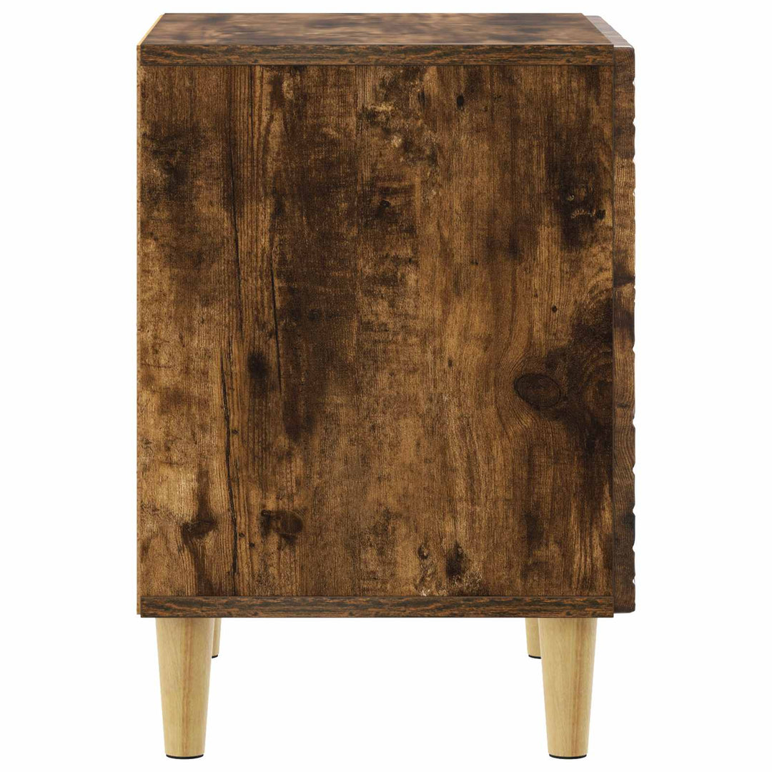Sengebord Røget eg 43 x 34,5 x 50 cm Konstrueret træ