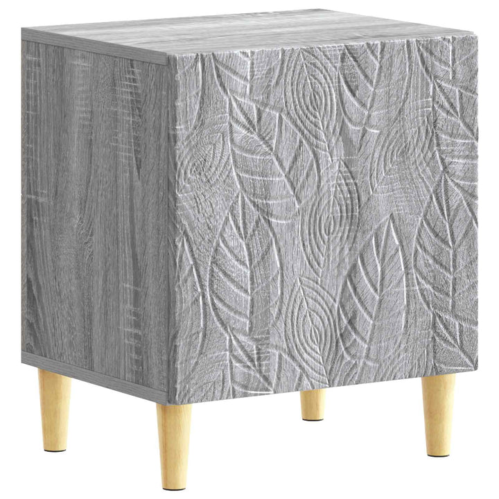 Sengebord 2 pcs Grå Sonoma 43 x 34,5 x 50 cm Konstrueret træ