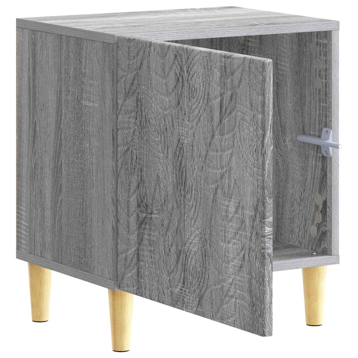 Sengebord 2 pcs Grå Sonoma 43 x 34,5 x 50 cm Konstrueret træ