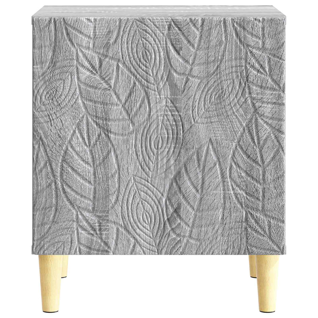 Sengebord 2 pcs Grå Sonoma 43 x 34,5 x 50 cm Konstrueret træ