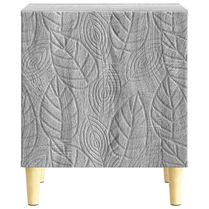 Sengebord 2 pcs Grå Sonoma 43 x 34,5 x 50 cm Konstrueret træ