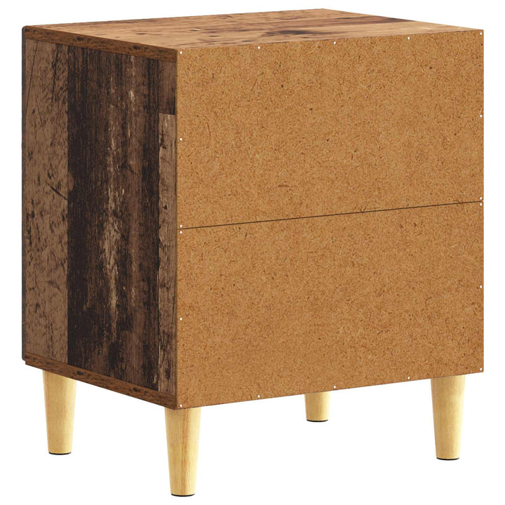 Sengebord 2 pcs Gammelt træ 43 x 34,5 x 50 cm Konstrueret træ