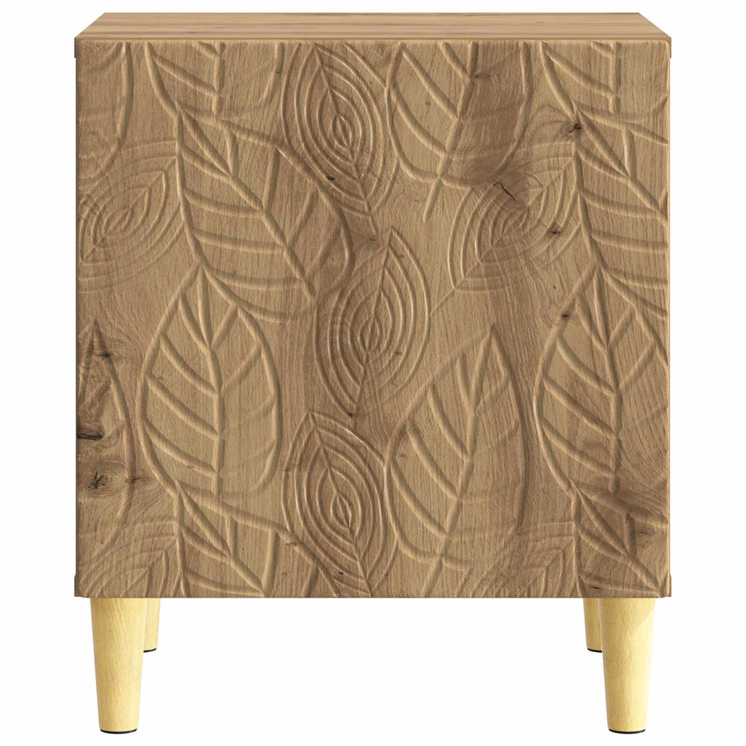 Sengebord 2 stk. Artisan-eg 43 x 34,5 x 50 cm Konstrueret træ
