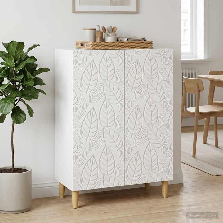 Sideboard Hvid 66 x 34,5 x 90 cm Konstrueret træ