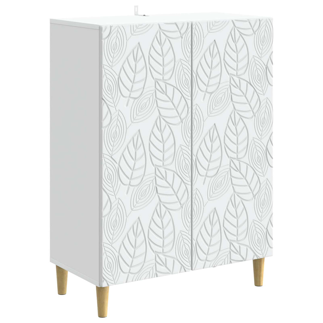 Sideboard Hvid 66 x 34,5 x 90 cm Konstrueret træ