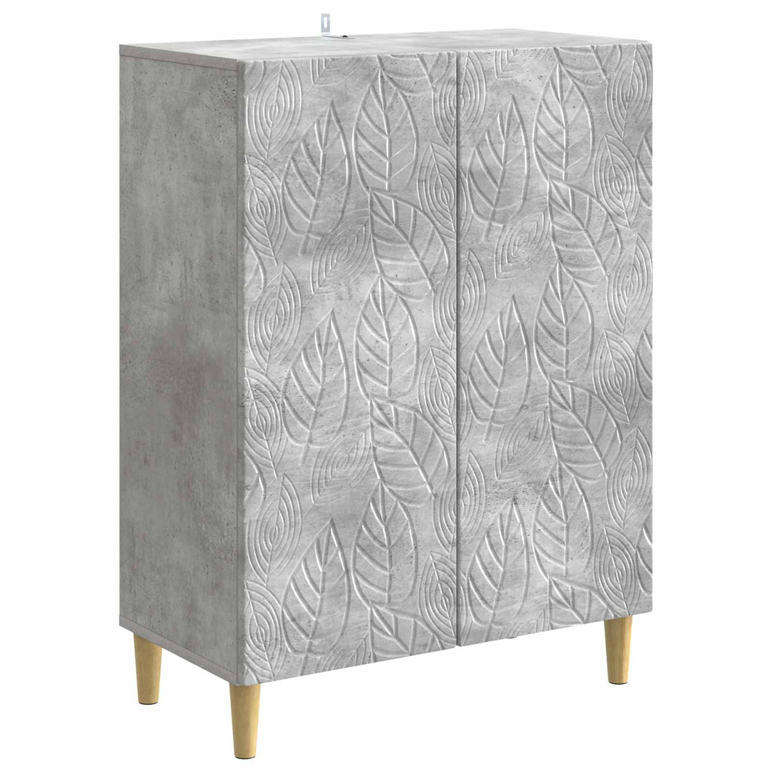 Sideboard Betongrå 66 x 34,5 x 90 cm Konstrueret træ