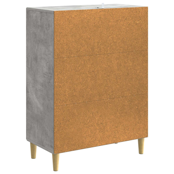 Sideboard Betongrå 66 x 34,5 x 90 cm Konstrueret træ