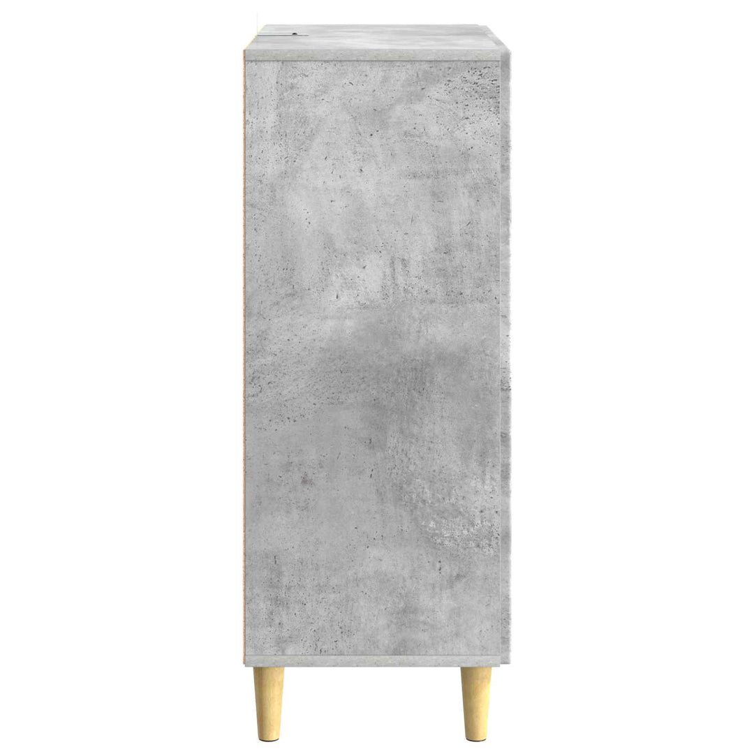 Sideboard Betongrå 66 x 34,5 x 90 cm Konstrueret træ