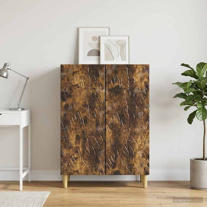 Sideboard Røget eg 66 x 34,5 x 90 cm Konstrueret træ