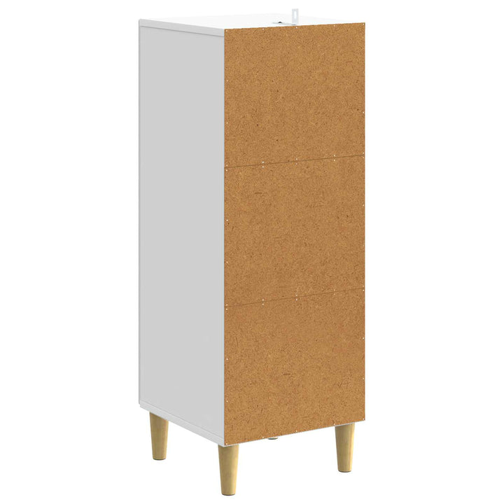 Sideboard Hvid 33 x 34,5 x 90 cm Konstrueret træ