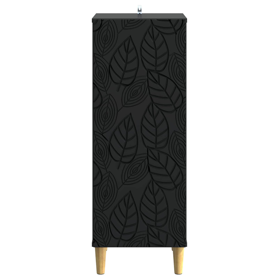 Sideboard Sort 33 x 34,5 x 90 cm Konstrueret træ