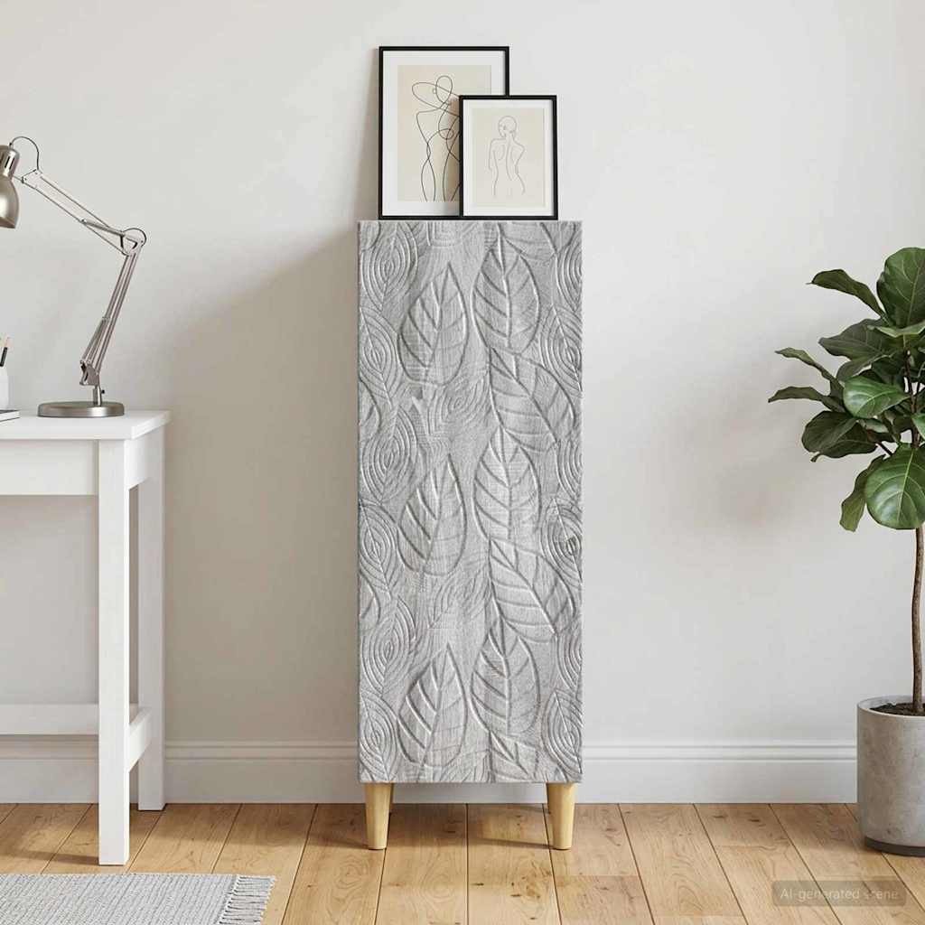Sideboard Grå Sonoma 33 x 34,5 x 90 cm Konstrueret træ