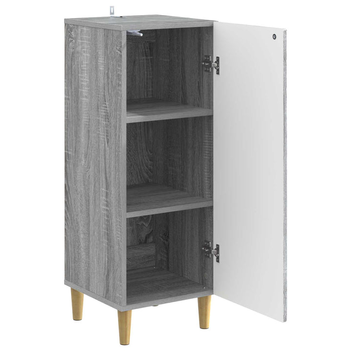 Sideboard Grå Sonoma 33 x 34,5 x 90 cm Konstrueret træ