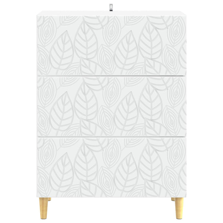 Skuffeskab Hvid 66 x 34,5 x 90 cm Konstrueret træ