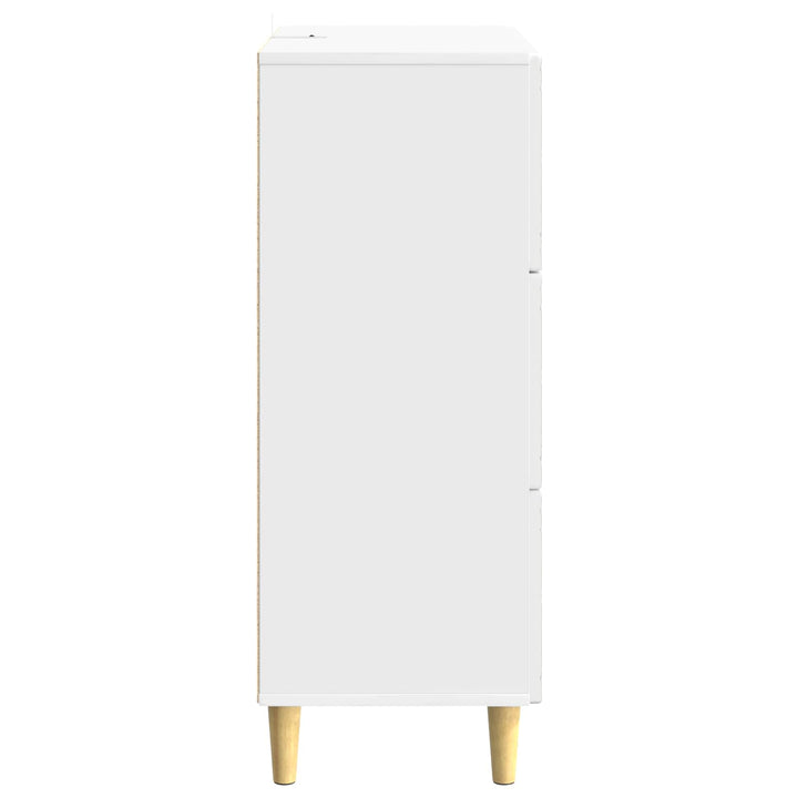 Skuffeskab Hvid højglans 66 x 34,5 x 90 cm Konstrueret træ