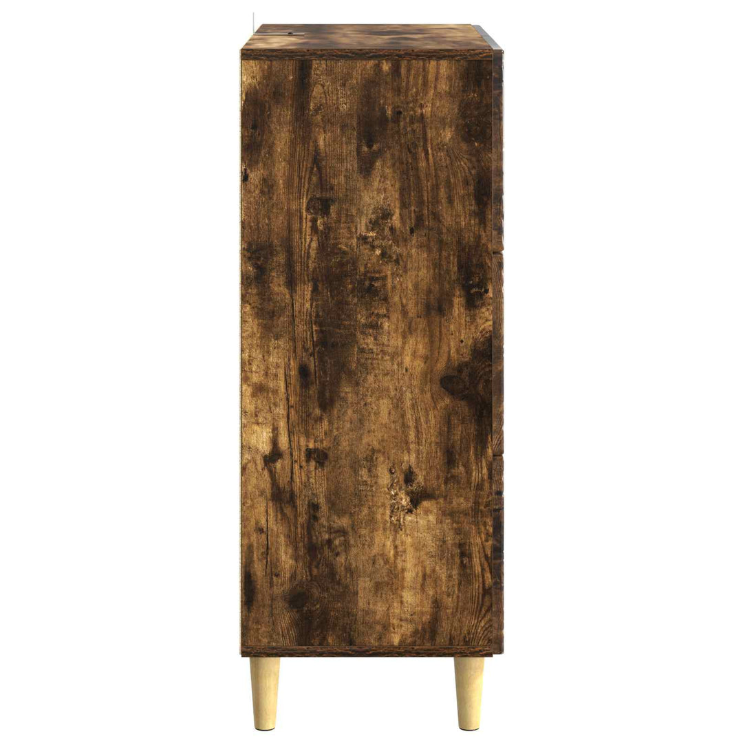 Skuffeskab Røget eg 66 x 34,5 x 90 cm Konstrueret træ