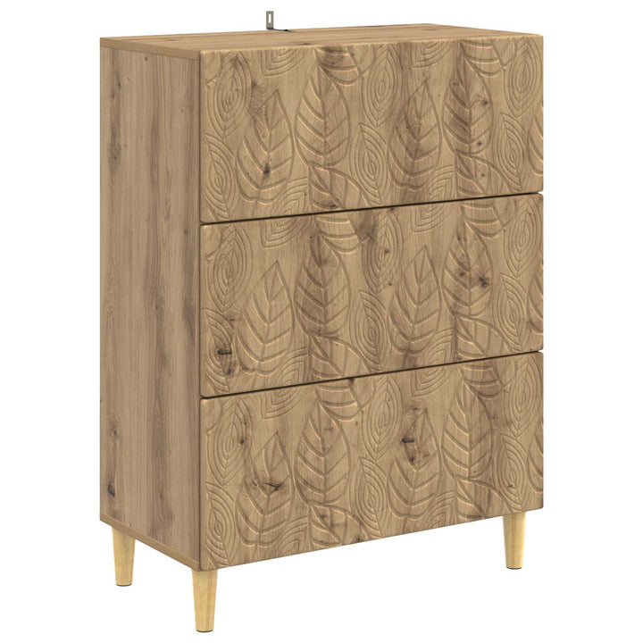 Skuffeskab 66 x 34,5 x 90 cm Konstrueret træ Artisan-eg