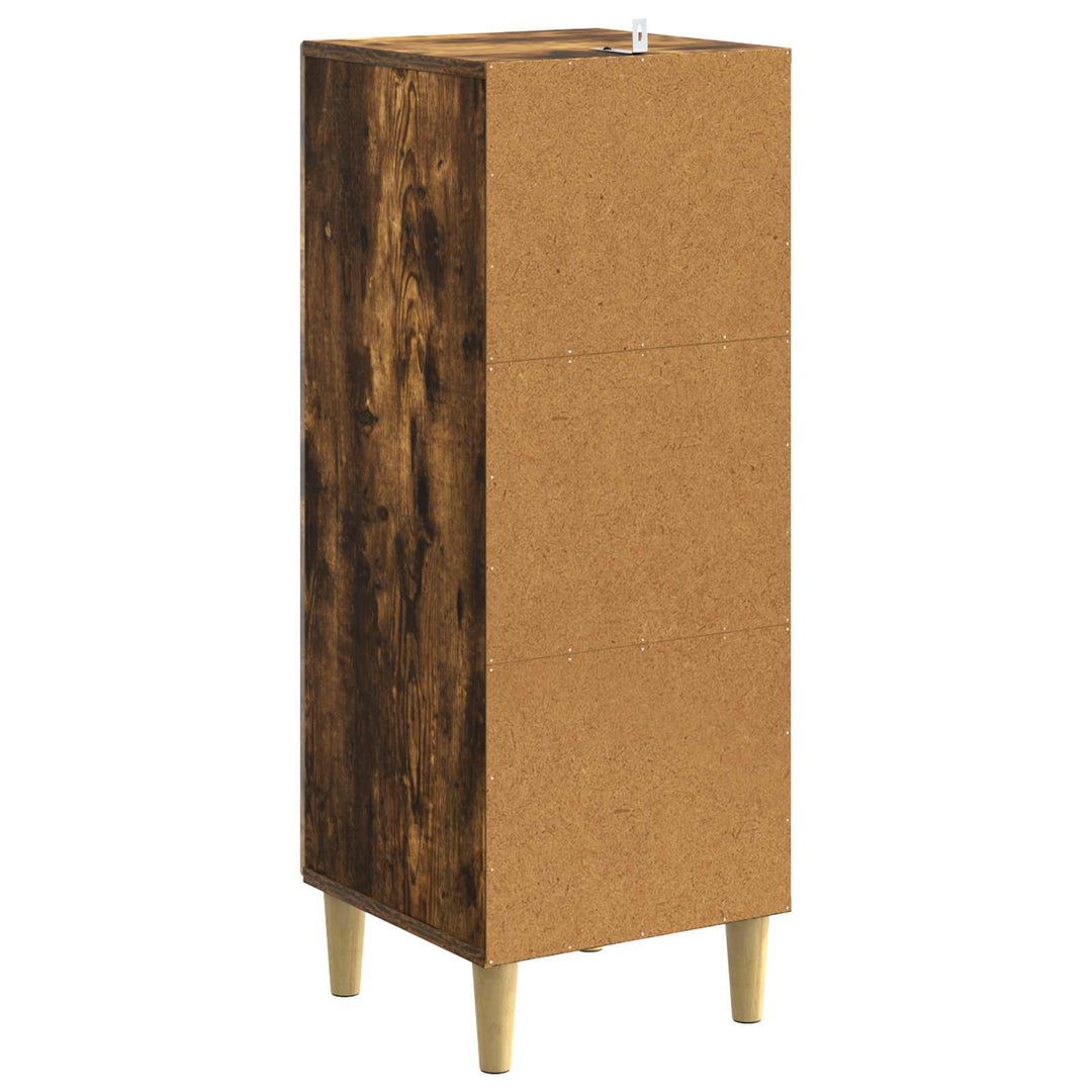 Skuffeskab Røget eg 33 x 34,5 x 90 cm Konstrueret træ