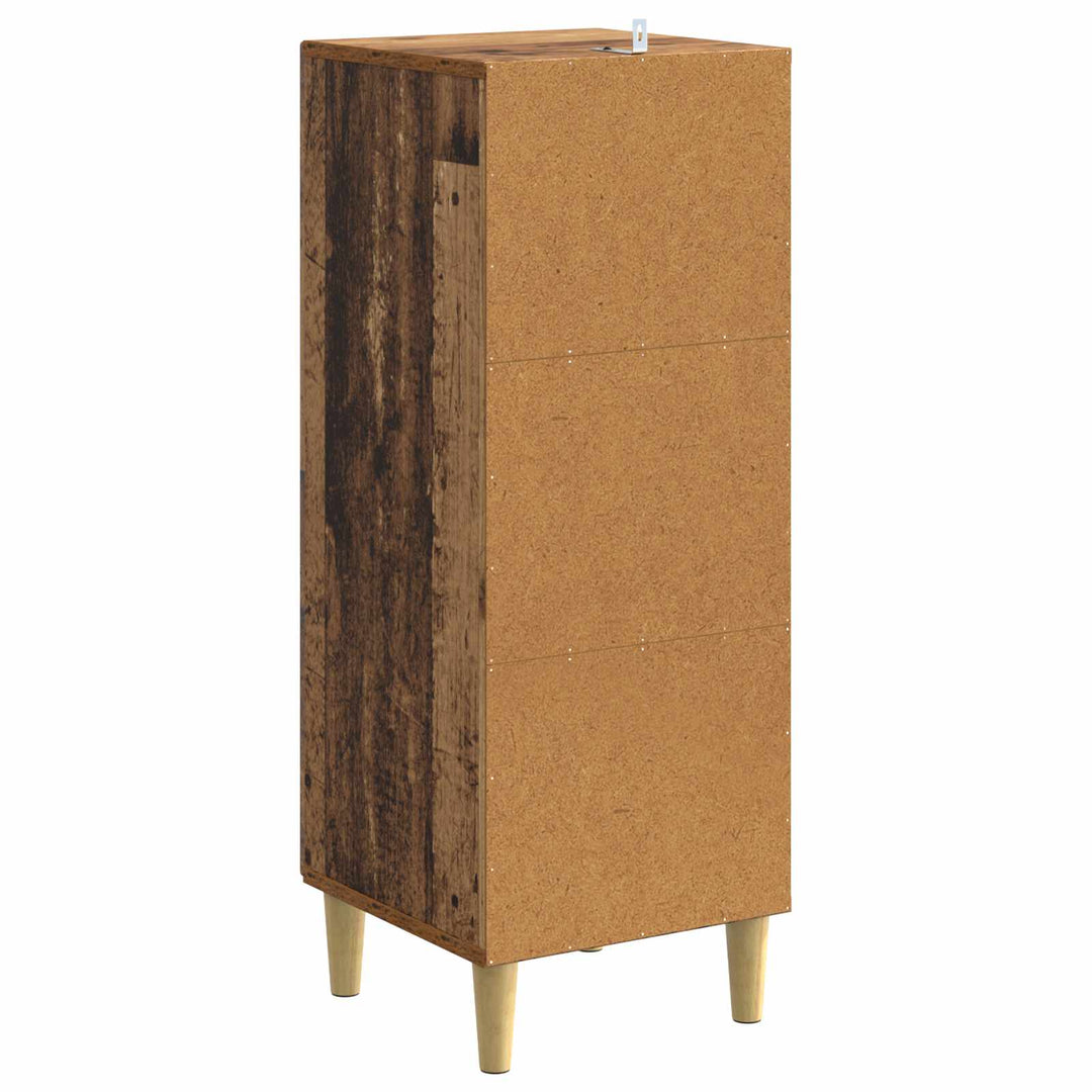 Skuffeskab Gammelt træ 33 x 34,5 x 90 cm Konstrueret træ