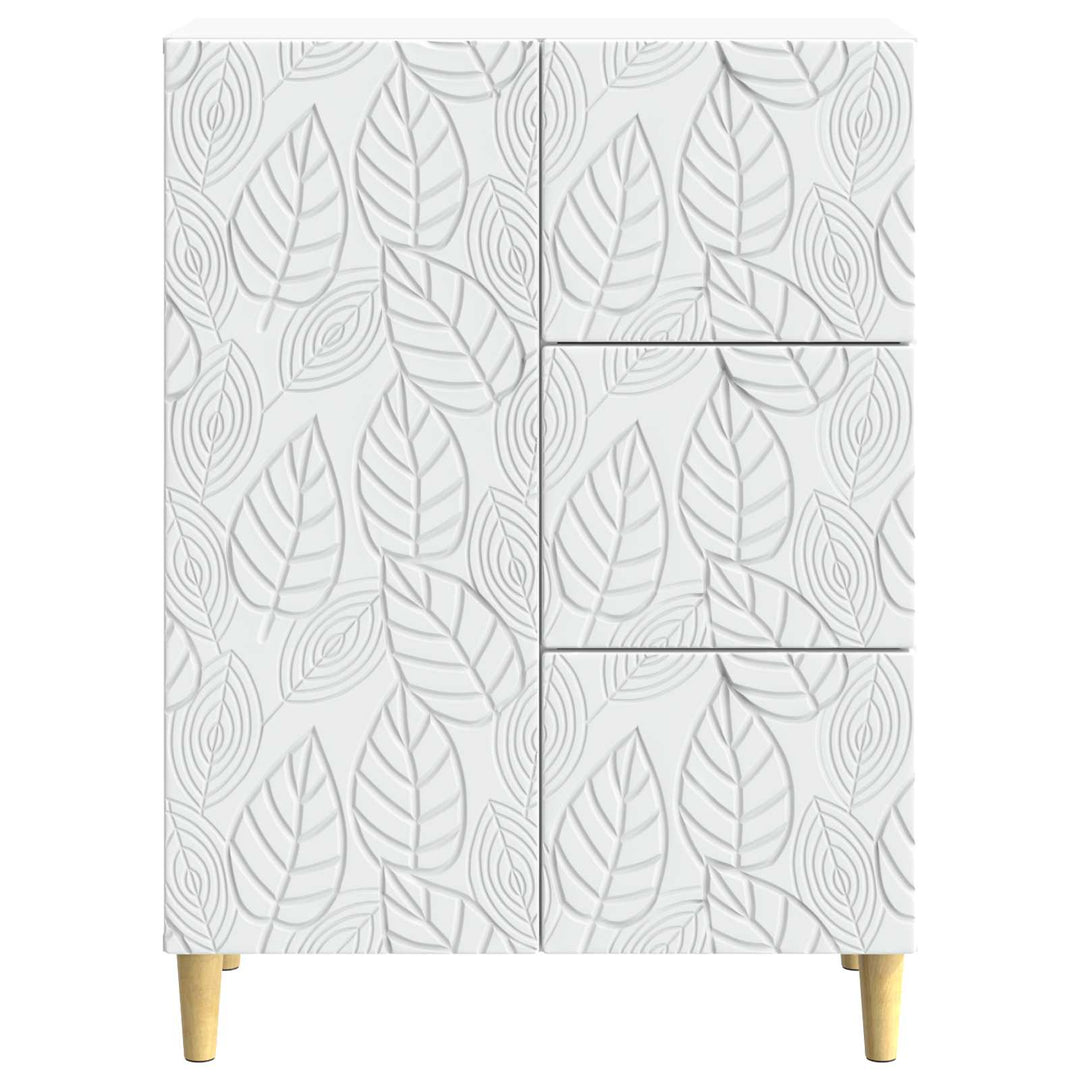 Sideboard Hvid 66 x 34,5 x 90 cm Konstrueret træ