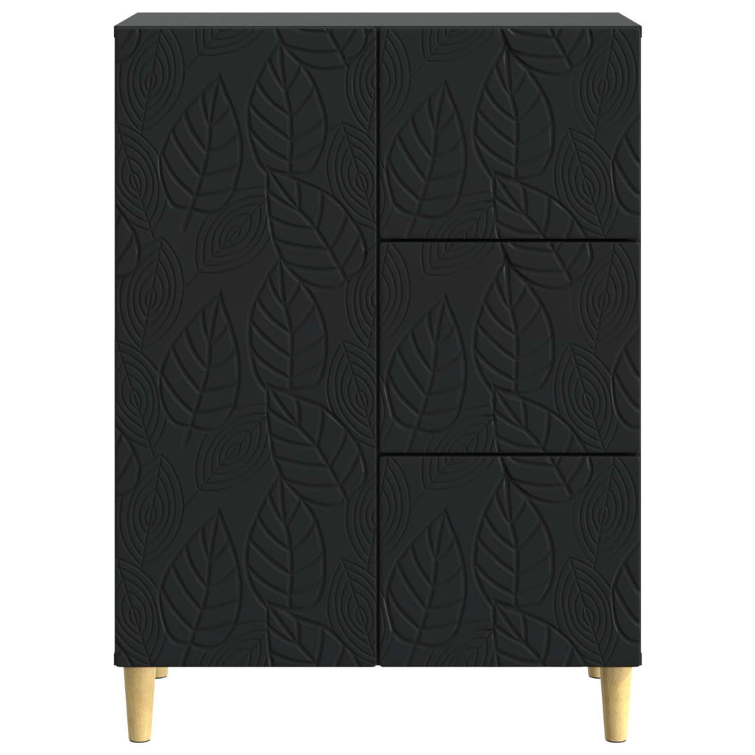 Sideboard Sort 66 x 34,5 x 90 cm Konstrueret træ
