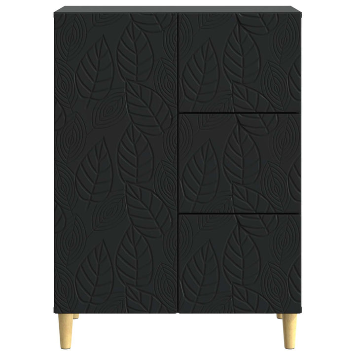 Sideboard Sort 66 x 34,5 x 90 cm Konstrueret træ