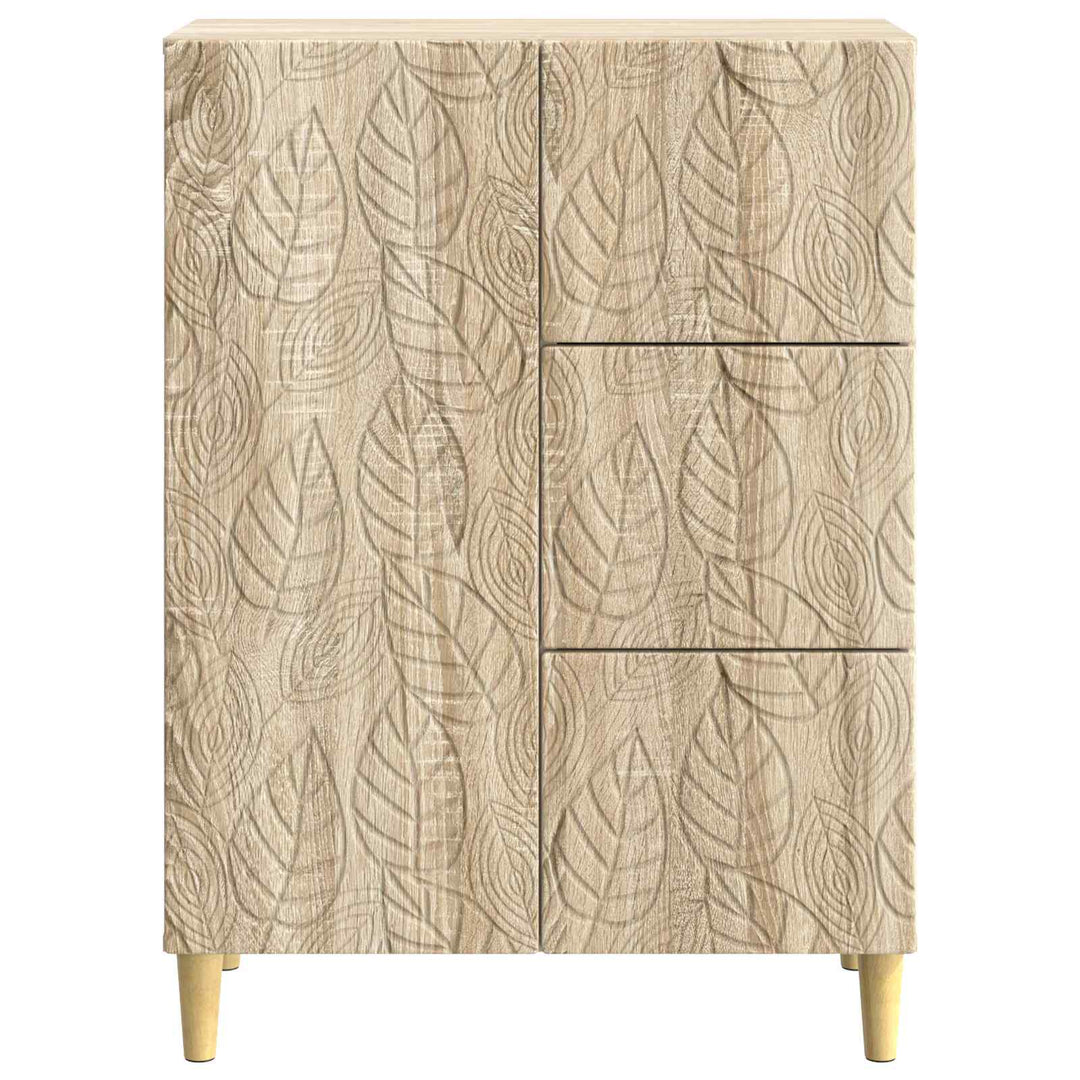 Sideboard Sonoma-eg 66 x 34,5 x 90 cm Konstrueret træ