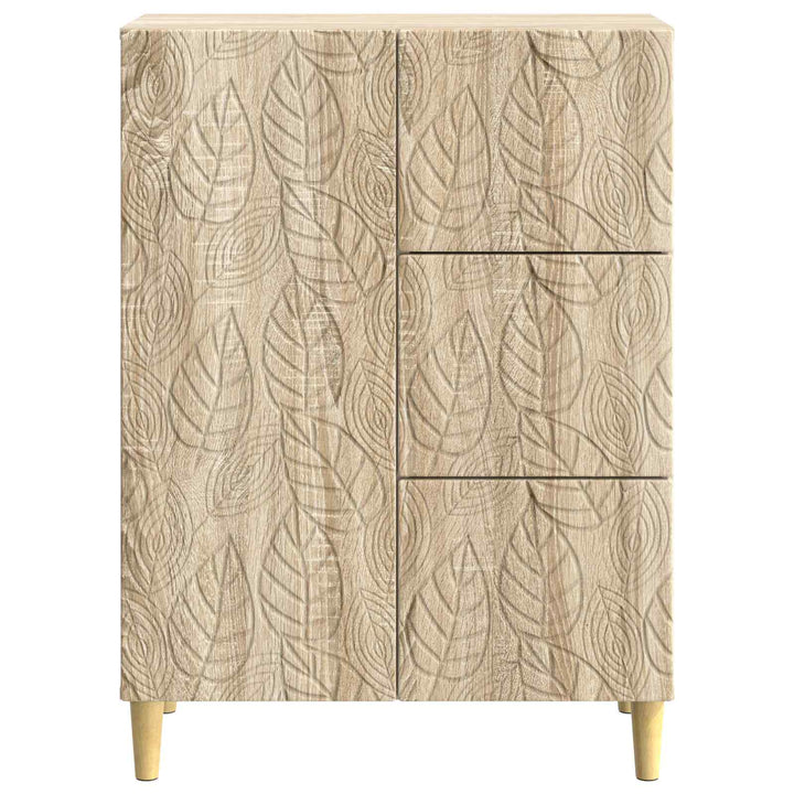 Sideboard Sonoma-eg 66 x 34,5 x 90 cm Konstrueret træ