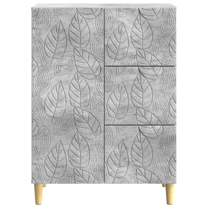 Sideboard Betongrå 66 x 34,5 x 90 cm Konstrueret træ