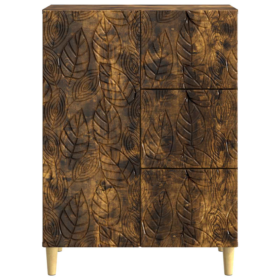 Sideboard Røget eg 66 x 34,5 x 90 cm Konstrueret træ