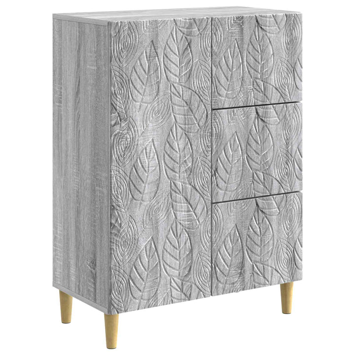Sideboard Grå Sonoma 66 x 34,5 x 90 cm Konstrueret træ