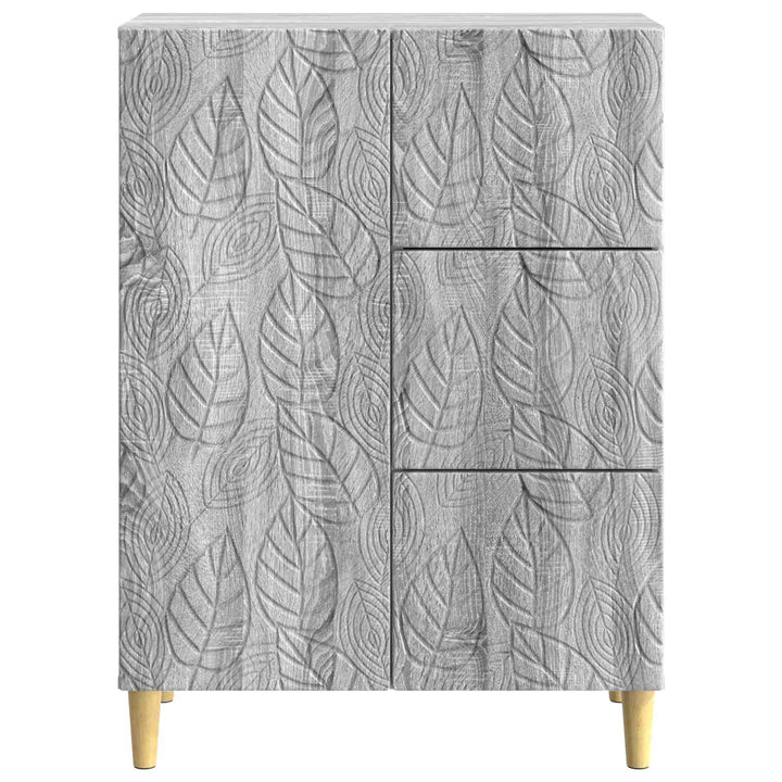 Sideboard Grå Sonoma 66 x 34,5 x 90 cm Konstrueret træ