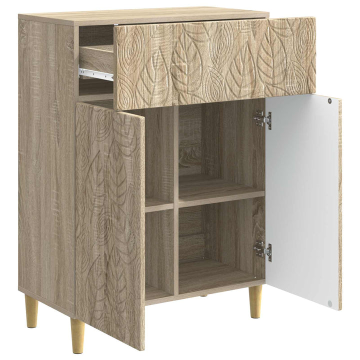 Sideboard Sonoma-eg 66 x 34,5 x 90 cm Konstrueret træ