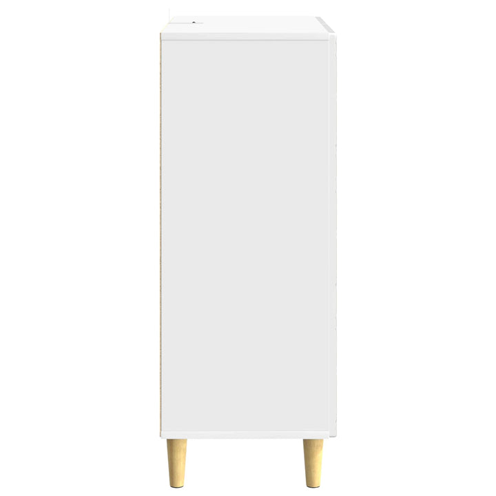Sideboard Hvid højglans 66 x 34,5 x 90 cm Konstrueret træ
