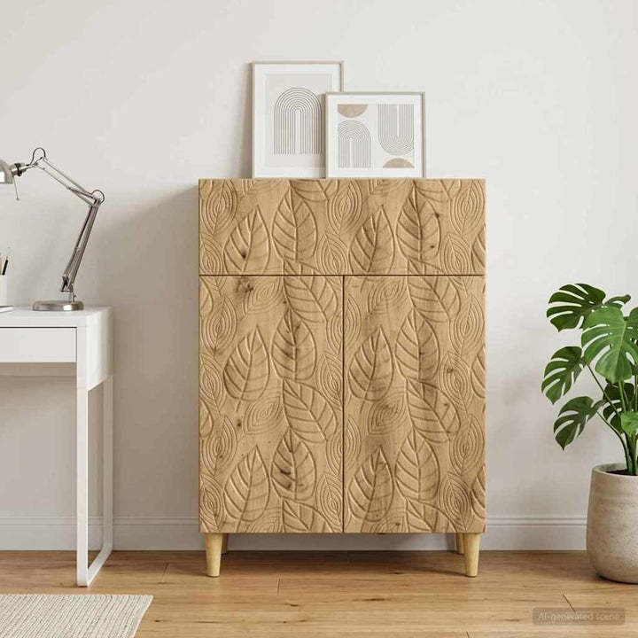 Sideboard Artisan-eg 66 x 34,5 x 90 cm Konstrueret træ