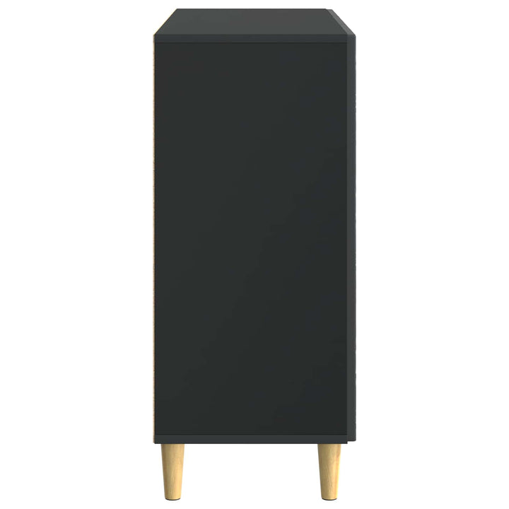 Sideboard Sort 89 x 34,5 x 80 cm Konstrueret træ