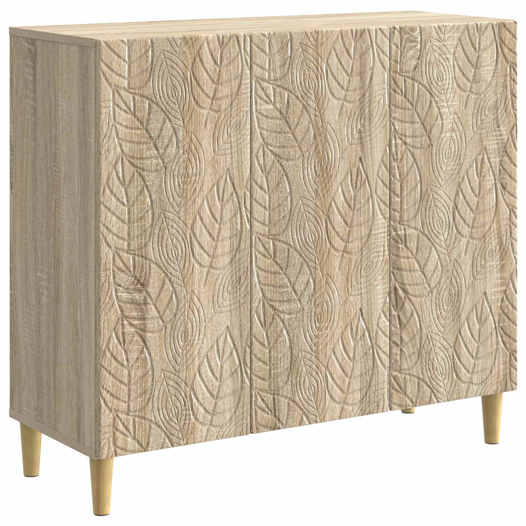 Sideboard Sonoma-eg 89 x 34,5 x 80 cm Konstrueret træ