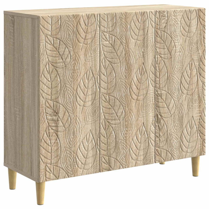 Sideboard Sonoma-eg 89 x 34,5 x 80 cm Konstrueret træ