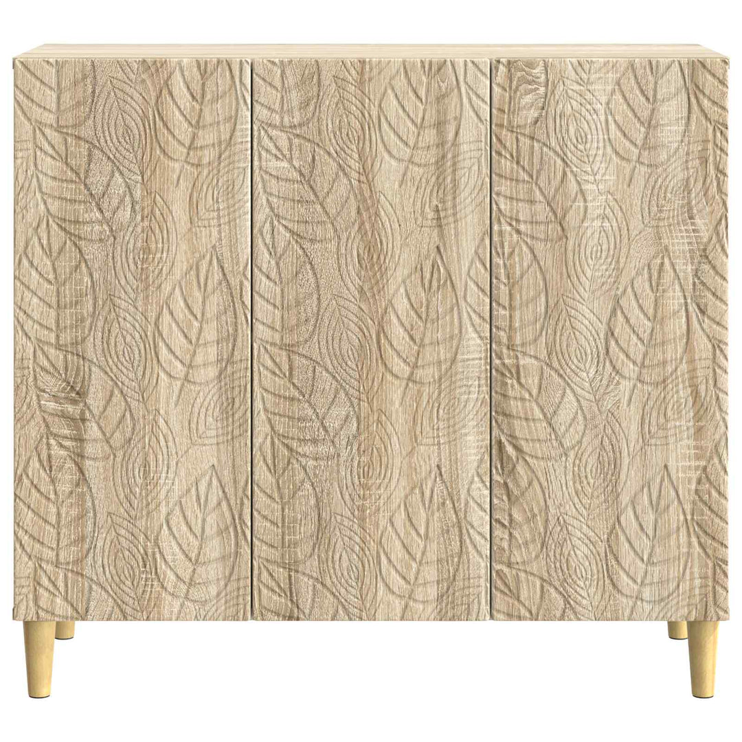 Sideboard Sonoma-eg 89 x 34,5 x 80 cm Konstrueret træ
