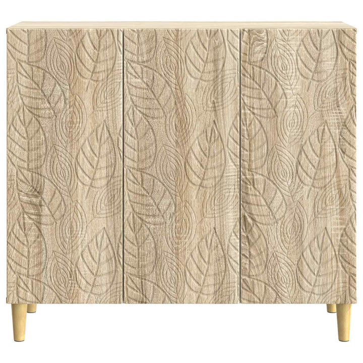 Sideboard Sonoma-eg 89 x 34,5 x 80 cm Konstrueret træ
